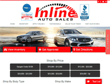 Tablet Screenshot of inlineautosale.com